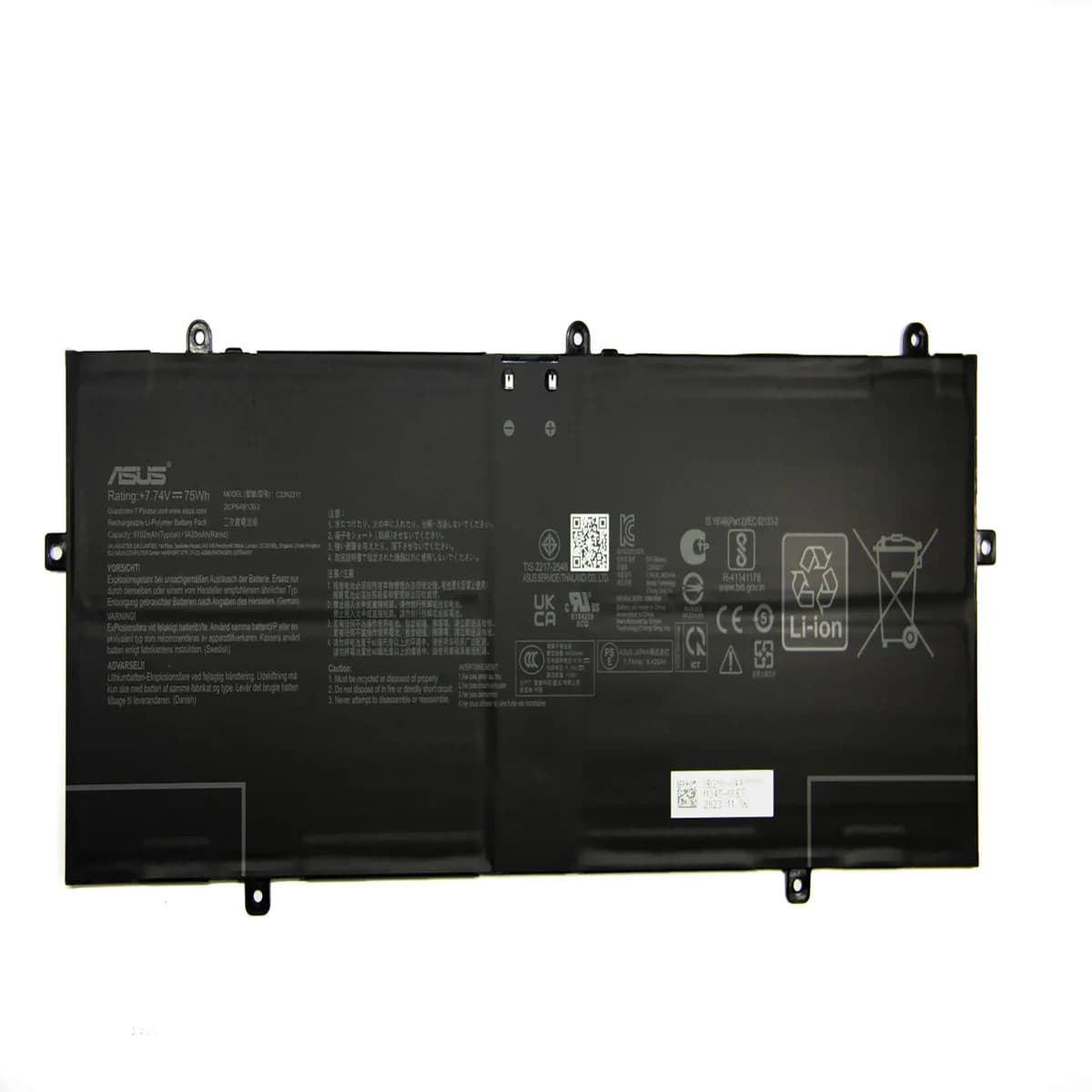 Pin laptop Asus C22N2211 75Wh