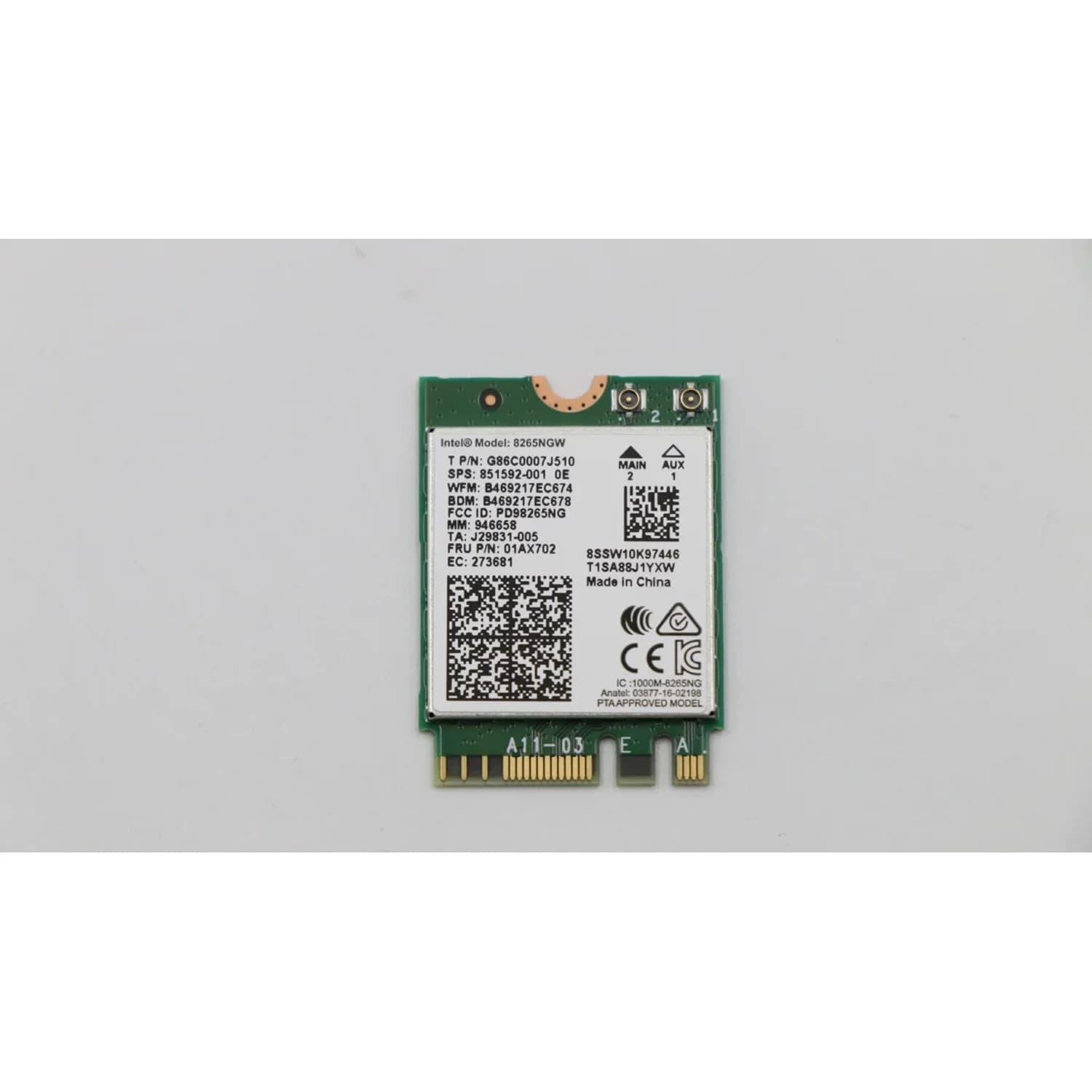 Card Wi-Fi laptop Lenovo 01AX702