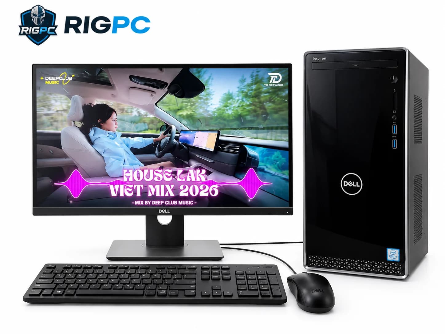 Dell Inspiron 3671 i5-9400 8GB 256GB + Màn Dell U2417H 24” – Tặng Phím Chuột — PC gaming đã kiểm định tại RIGPC TP.HCM
