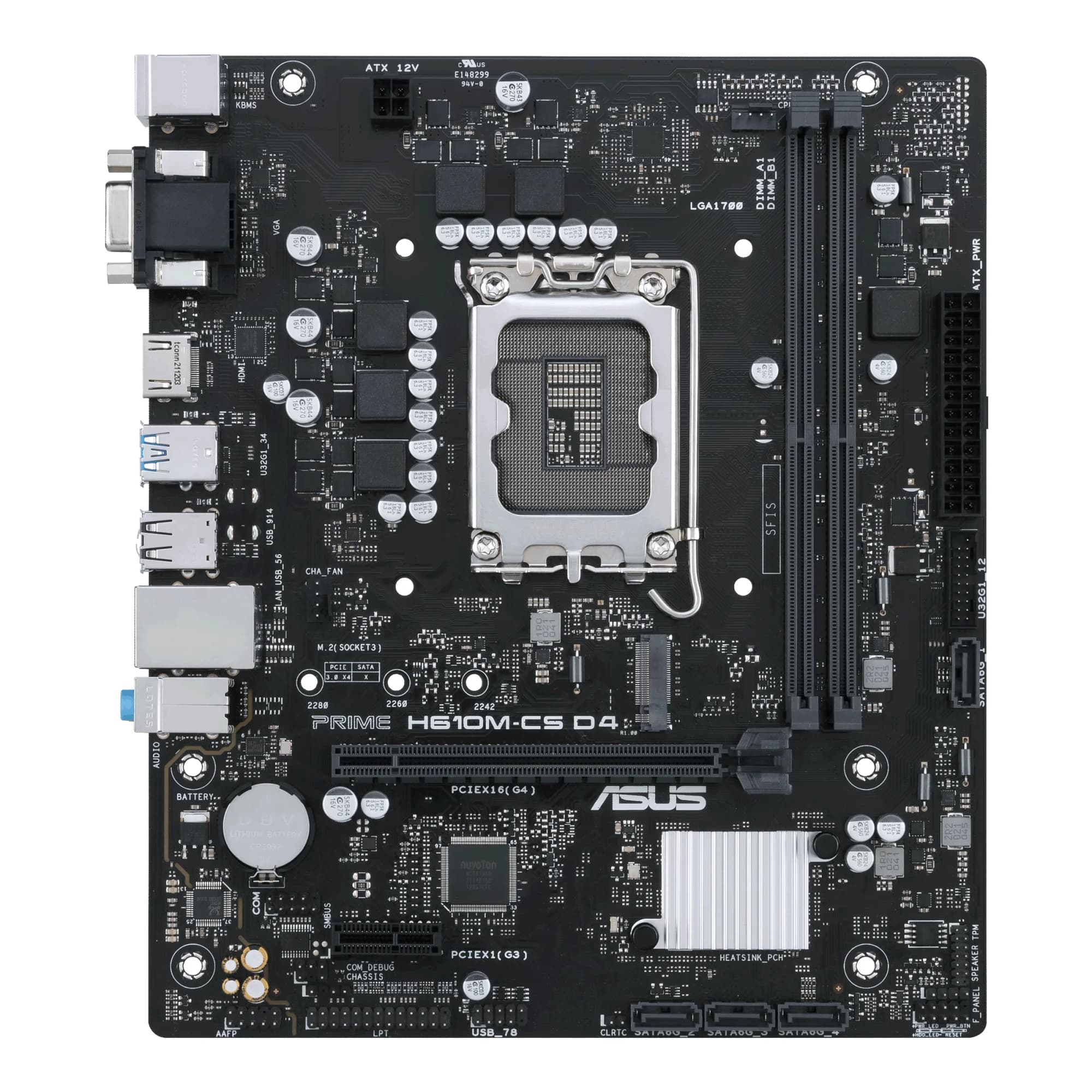 Mainboard ASUS H610M-CS (LGA1700, DDR4) — không tấm chắn I/O — linh kiện máy tính tại RIGPC TP.HCM