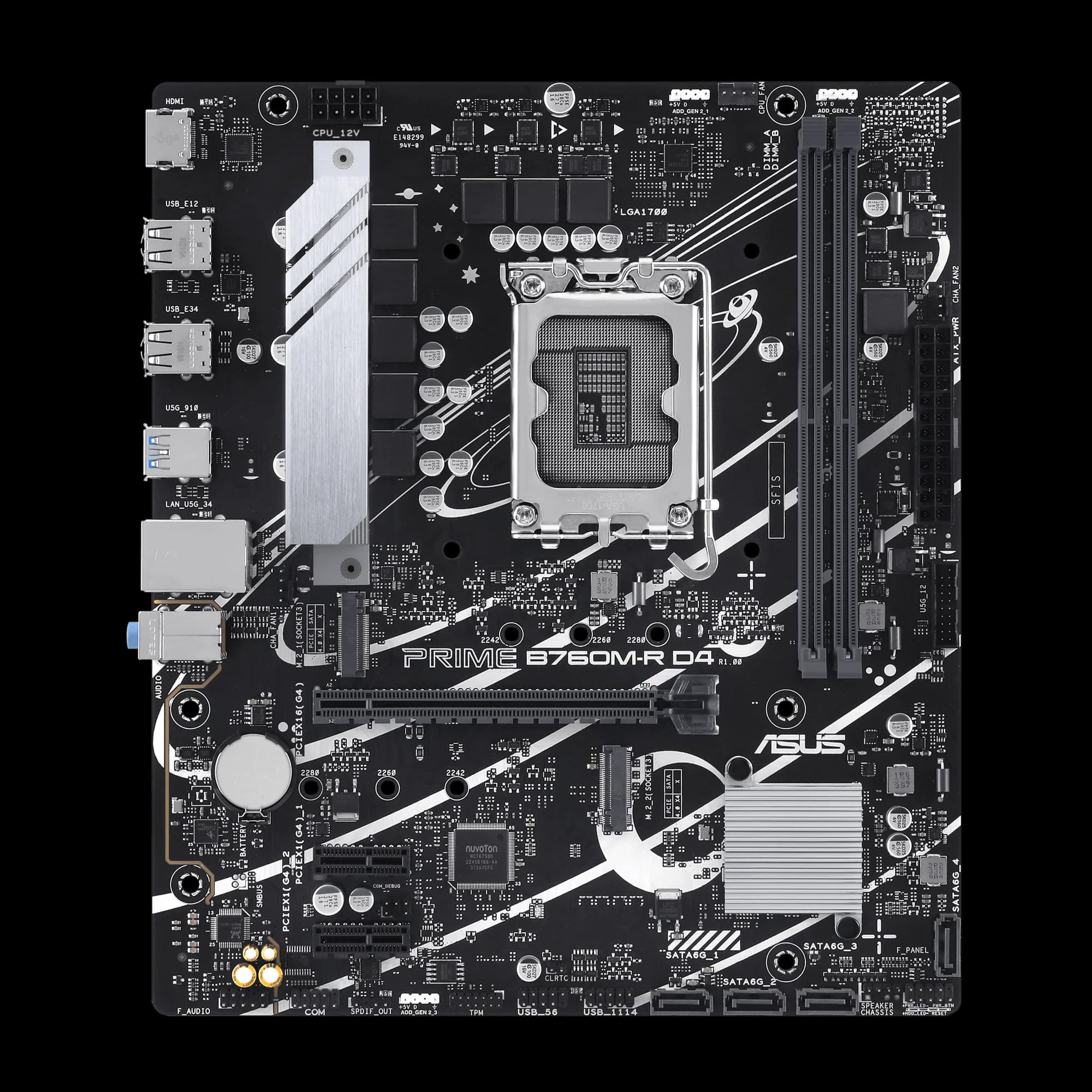 Mainboard ASUS PRIME B760M-R (LGA1700, DDR4) — linh kiện máy tính tại RIGPC TP.HCM