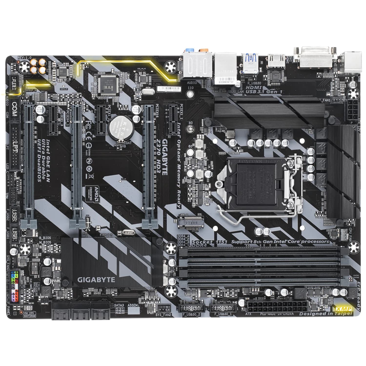 Mainboard Gigabyte Z370 HD3 (LGA1151) — linh kiện máy tính tại RIGPC TP.HCM
