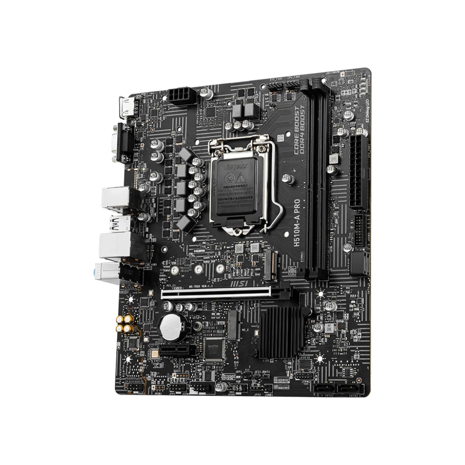 Mainboard MSI PRO H510M-A (LGA1200) — không tấm chắn I/O — linh kiện máy tính tại RIGPC TP.HCM