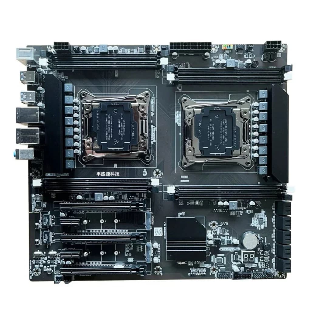 Mainboard ZX DU99 (LGA2011-3, DDR4) — kèm 2 CPU Xeon E5-2698 v3 — linh kiện máy tính tại RIGPC TP.HCM