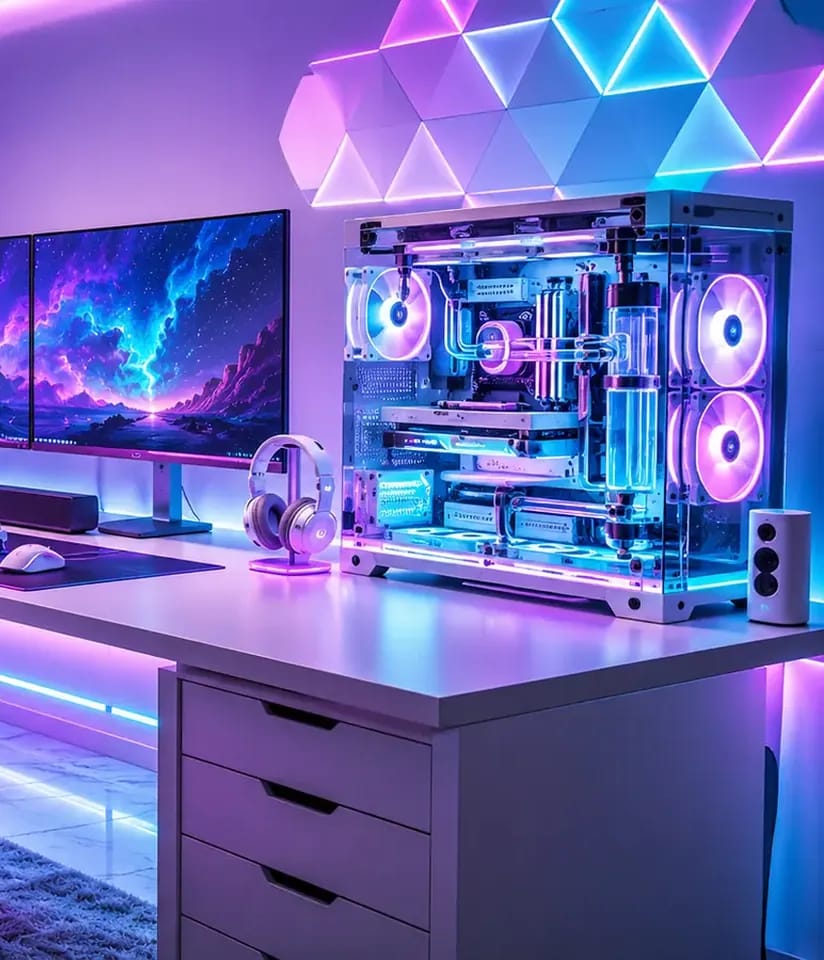 Setup PC Gaming RGB hiện đại tại RIGPC.VN – showroom PC gaming TP.HCM