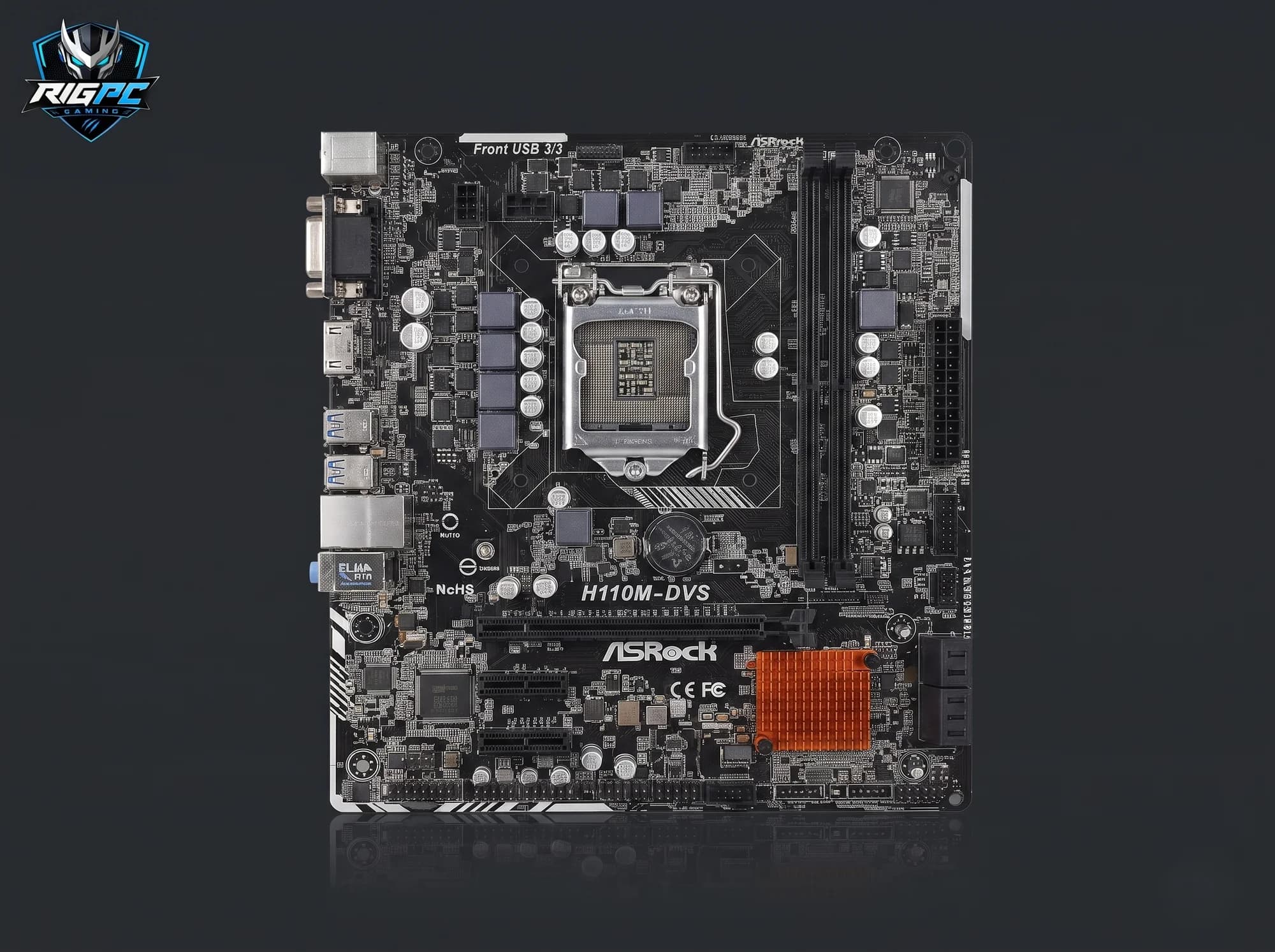 Mainboard ASRock H110M-DVS (LGA1151) — linh kiện máy tính tại RIGPC TP.HCM