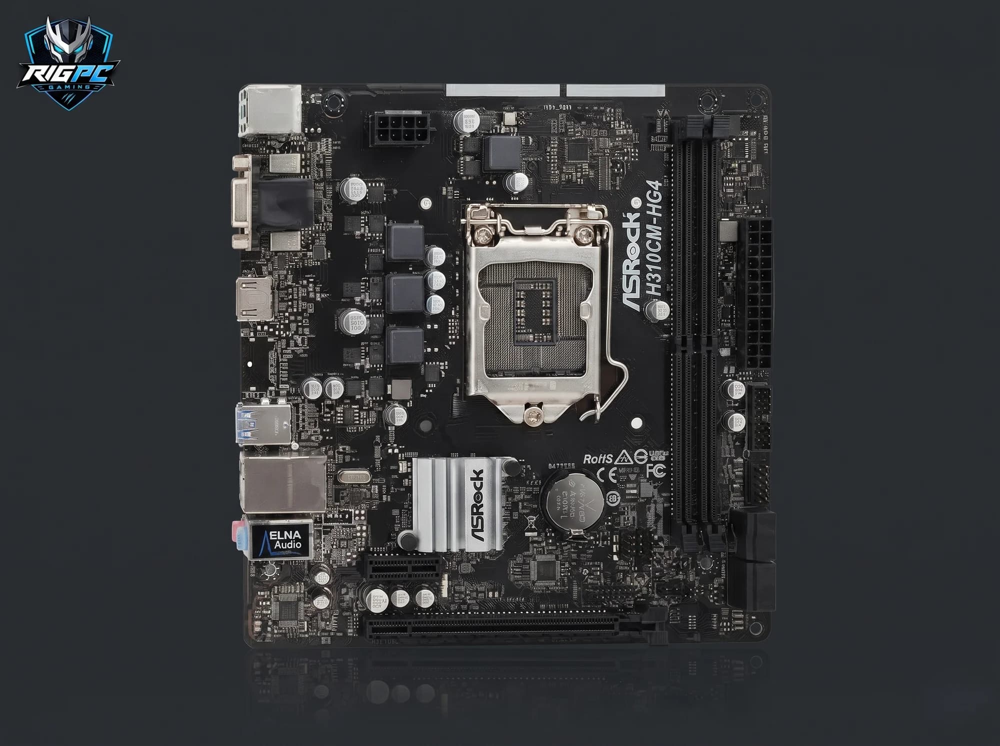 Mainboard ASRock H310-F R2.0 (LGA1151) — không tấm chắn I/O — linh kiện máy tính tại RIGPC TP.HCM