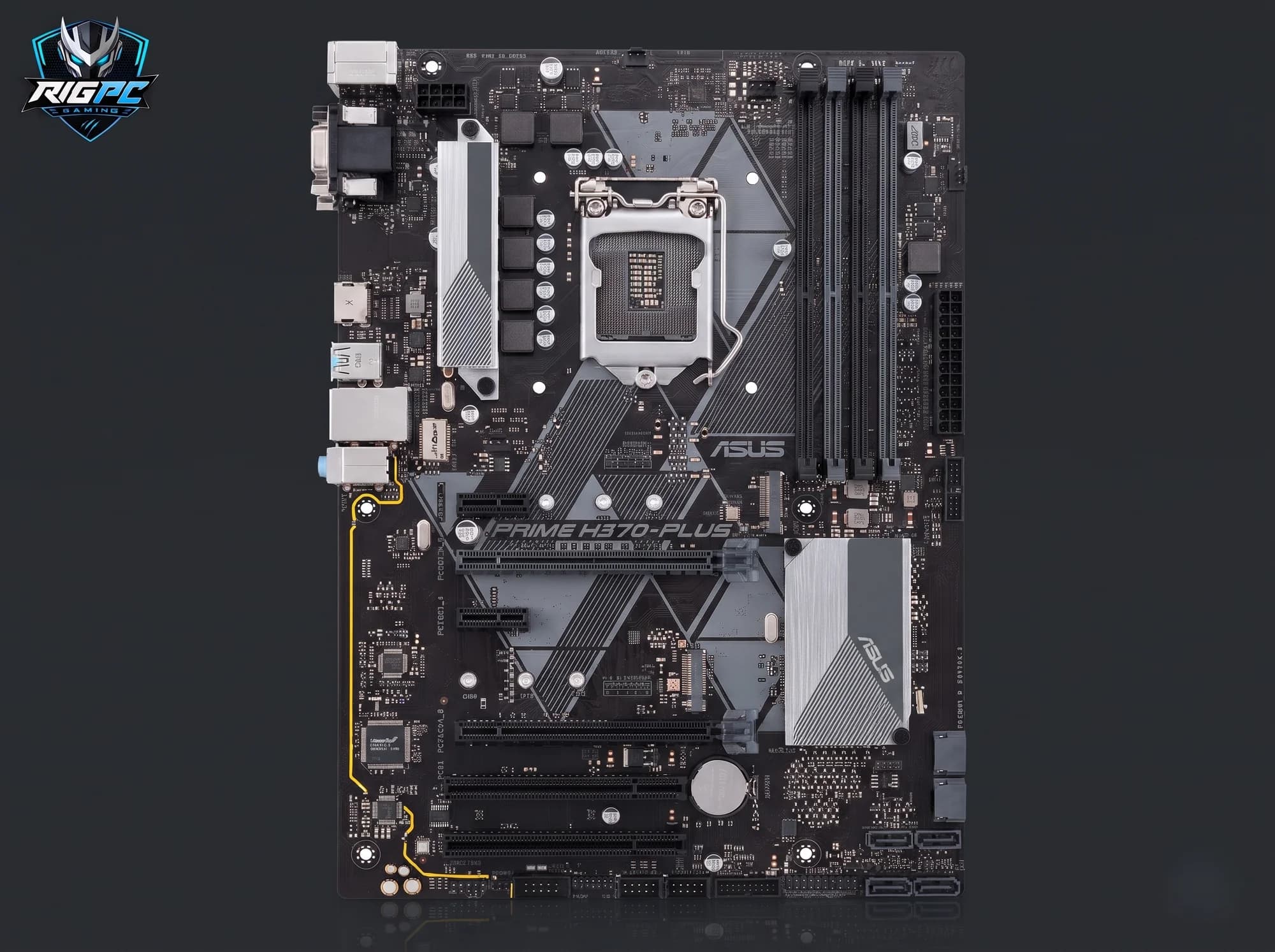 Mainboard ASUS H370-PLUS (LGA1151) — không tấm chắn I/O — linh kiện máy tính tại RIGPC TP.HCM