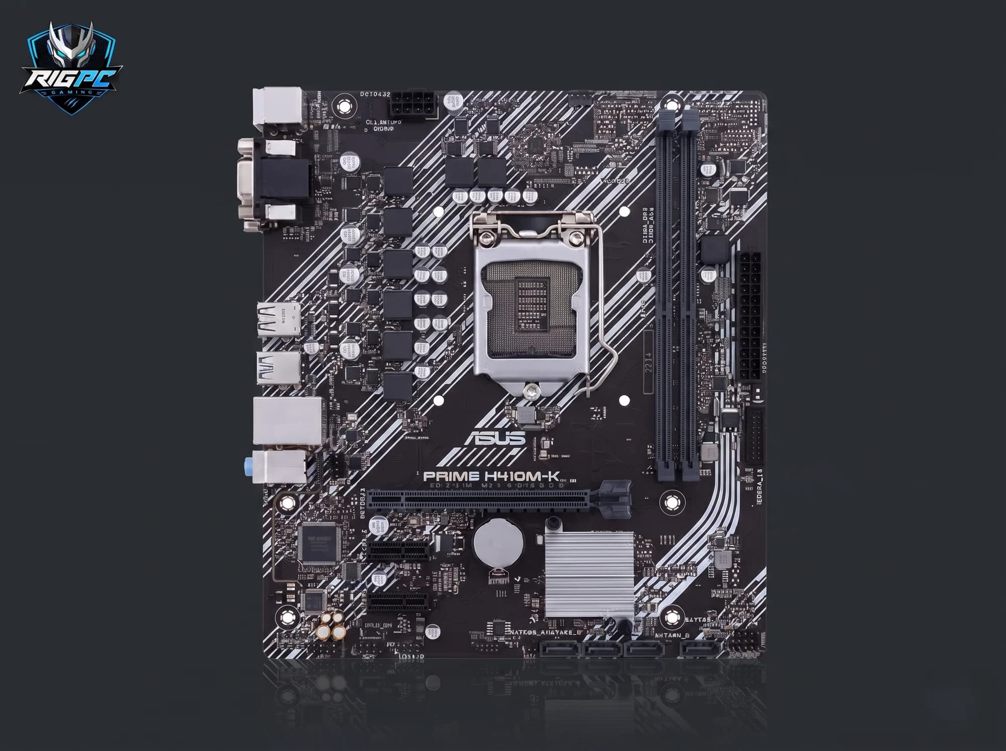 Mainboard ASUS H410M-E (LGA1200) — không tấm chắn I/O — linh kiện máy tính tại RIGPC TP.HCM