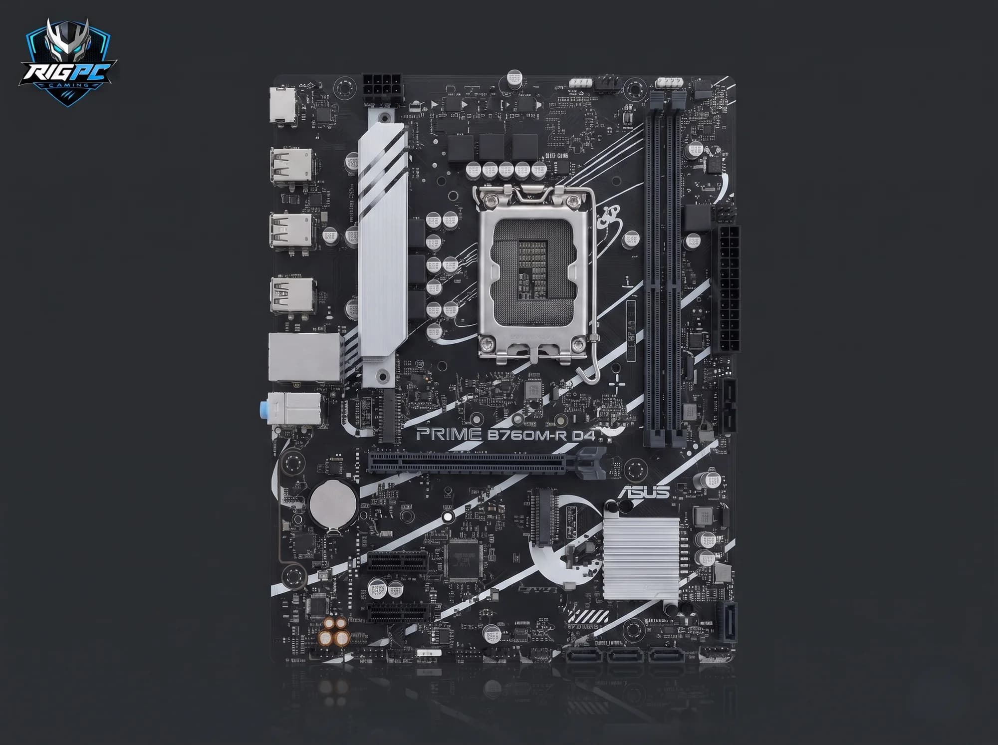 Mainboard ASUS PRIME B760M-R (LGA1700, DDR4) — không tấm chắn I/O — linh kiện máy tính tại RIGPC TP.HCM