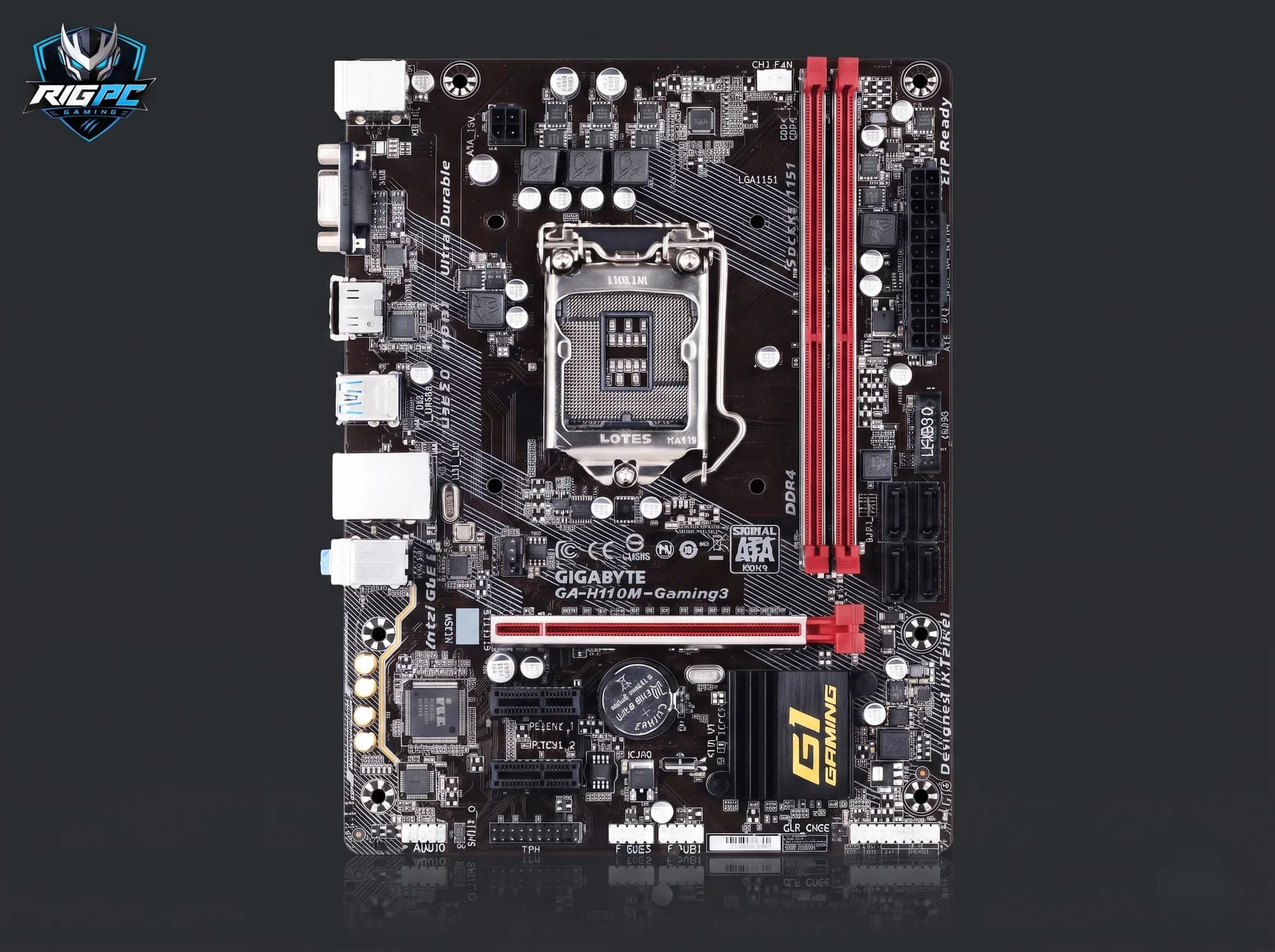 Mainboard Gigabyte H110M GAMING 3 (LGA1151) — không tấm chắn I/O — linh kiện máy tính tại RIGPC TP.HCM