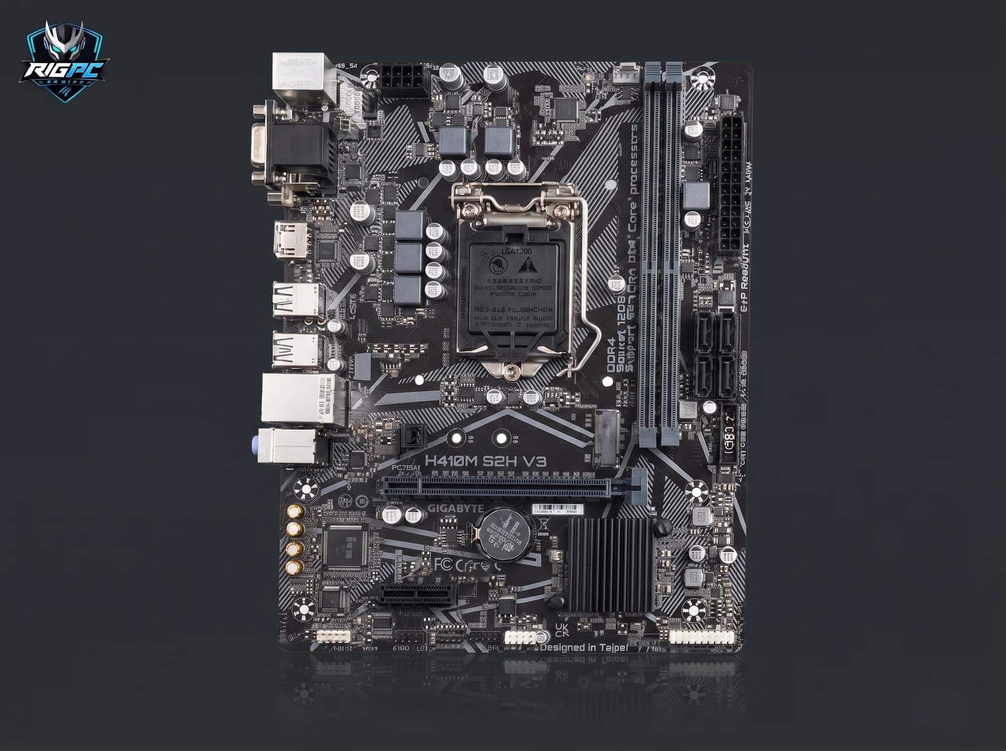 Mainboard Gigabyte H410M S2H V3 (LGA1200) — không tấm chắn I/O — linh kiện máy tính tại RIGPC TP.HCM
