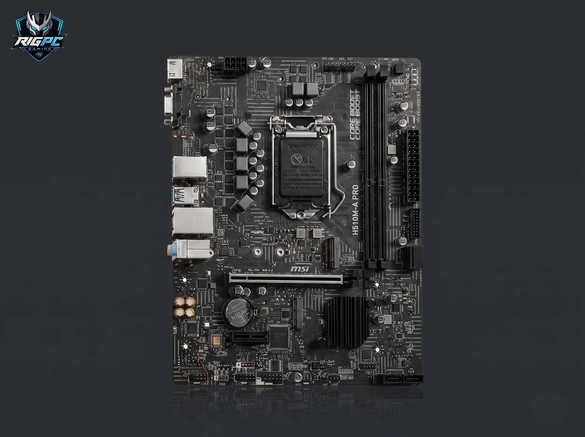 Mainboard MSI PRO H510M-A (LGA1200) — không tấm chắn I/O — linh kiện máy tính tại RIGPC TP.HCM