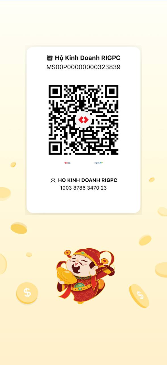 QR thanh toán ngân hàng chính thức của RIGPC