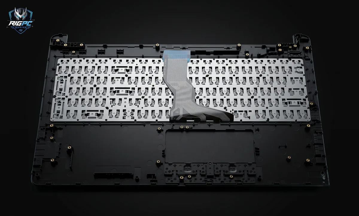 Cụm topcase + bàn phím bướm — ảnh thực tế tại RIGPC
